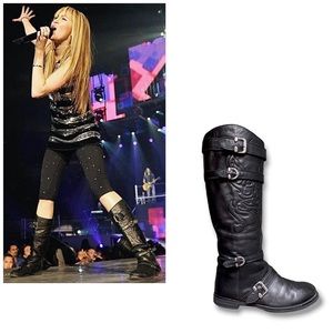 Hannah Montana’s Wardrobe! BOBW Tour Leather Biker Boots, Season 2